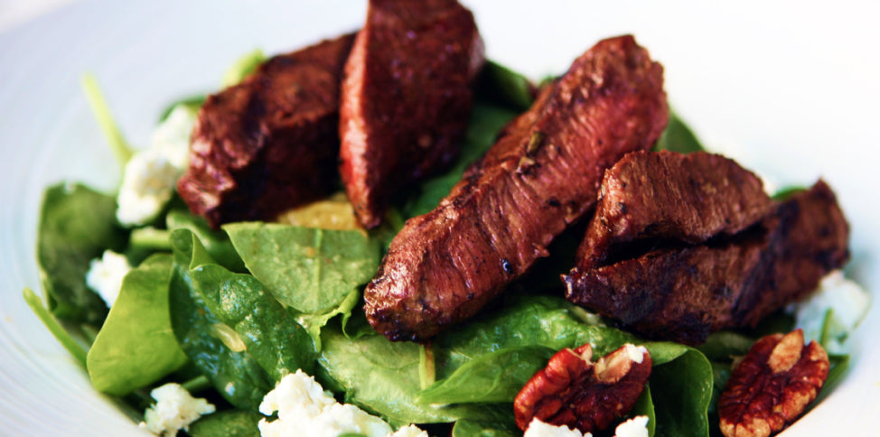 Grilled Sirloin with Salad